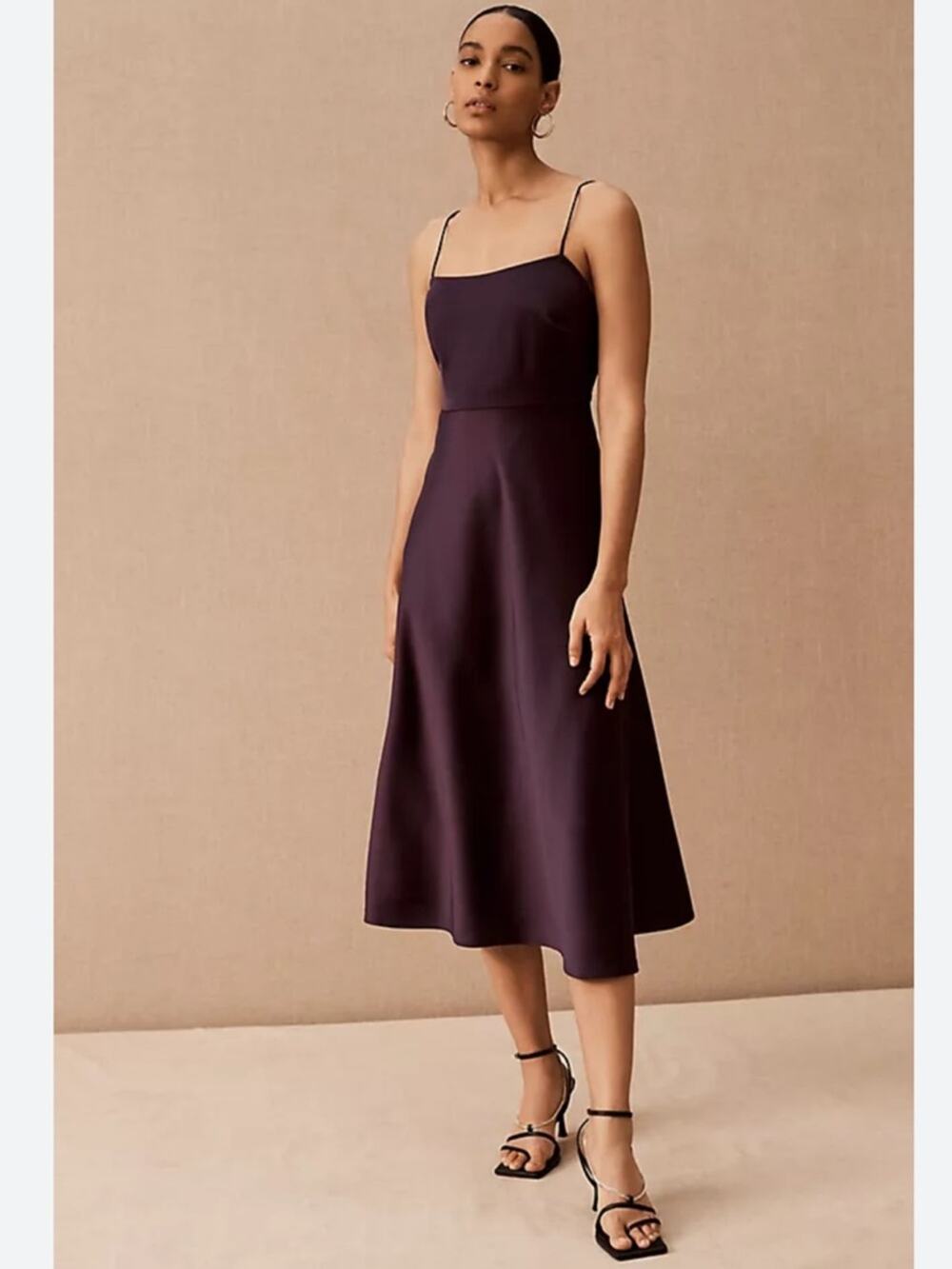 NWT BHLDN Leti Dress satin slip Sz 4 wedding guest
